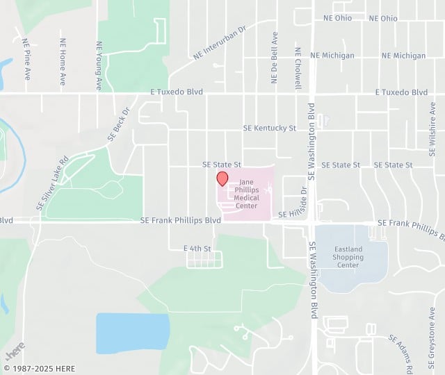 Location Map: 3400 SE Frank Phillips Blvd Bartlesville, OK 74006